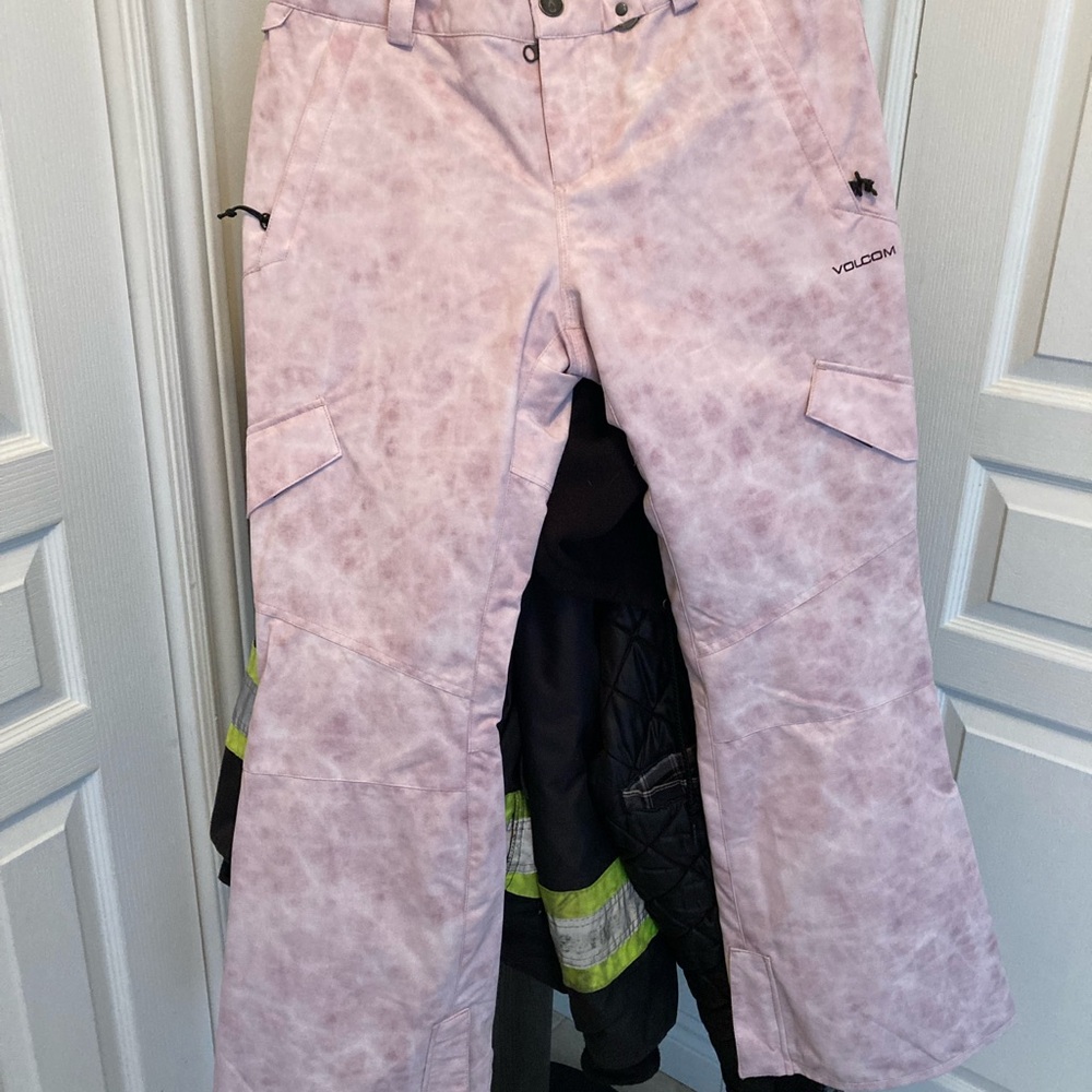 Volcom Light Pink Snow Pants